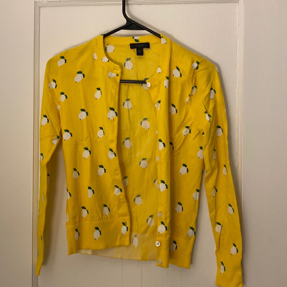 JCREW BUTTON DOWN SWEATER XS